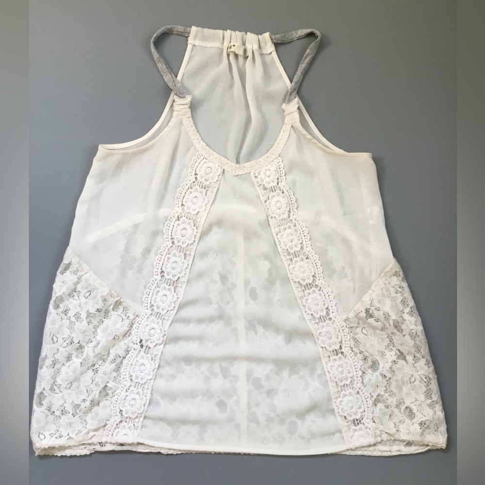 Jolt Halter Lace Tank Top